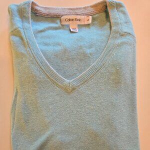 Pull coton col V Calvin klein